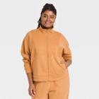 Women's Plus Size Zip-up Sweatshirt - Universal Thread Yellow
