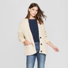 Women's Textured Cardigan - Universal Thread Cream