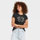Women's Short Sleeve Graphic T-shirt - Universal Thread Black Letters Print