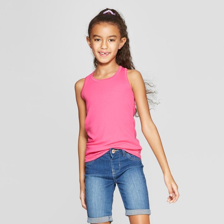 Girls' Knit Tank Top - Cat & Jack Pink
