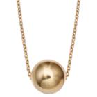 Treasure Lockets Women's Sterling Silver Slider Ball Pendant - Gold