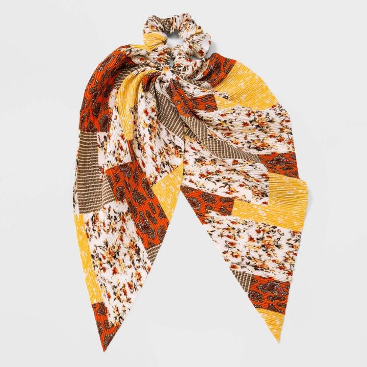 Patchwork Hair Twister - Universal Thread Peach Orange
