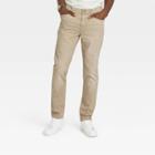 Men's Slim Fit Jeans - Goodfellow & Co Light Khaki 28x32,