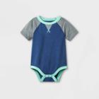 Baby Boys' Short Sleeve Bodysuit With Dorito - Cat & Jack Dusty Blue Newborn