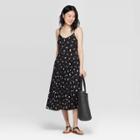 Women's Floral Print Sleeveless V-neck Maxi Dress- A New Day Black