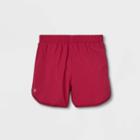 Girls' Run Shorts - All In Motion Cranberry/block Print S, Red/block Print