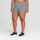Plus Size Women's Plus Woven Run Shorts - C9 Champion Black Heather