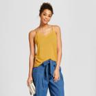 Women's Cross Back Tank Top - Universal Thread Gold