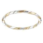Women's Journee Collection Handcrafted Polished Twisted Band In Sterling Silver - Two Tone,