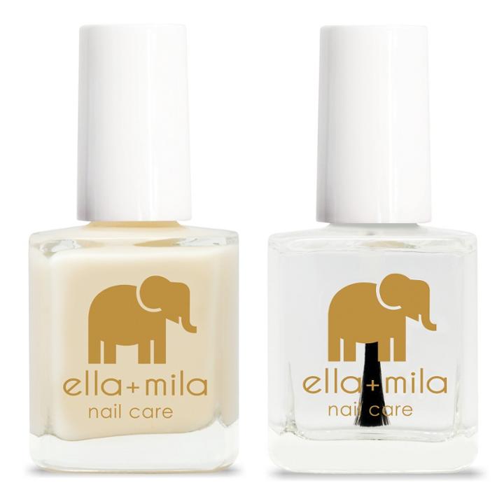 Ella+mila Ella + Mila Nail Care Set - 2pk, Top Coat And Cuticle Oil