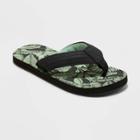 Boys' Cal Slip-on Flip Flop Sandals - Cat & Jack Black