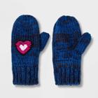 Girls' Flip Sequin Gloves - Cat & Jack Navy