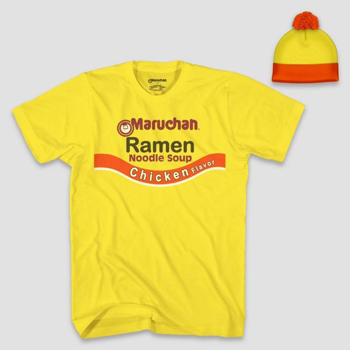 Petitemen's Maruchan Chicken Ramen Short Sleeve Graphic T-shirt - Yellow