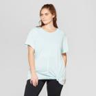 Women's Plus Size T-shirt With Mesh Back Panel - Joylab Water