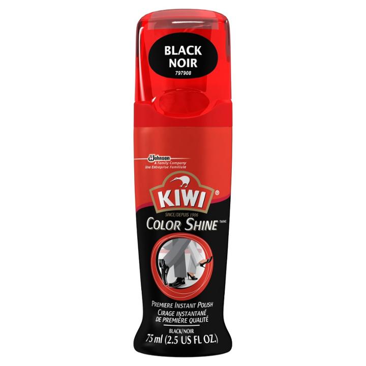 Kiwi Color Shine Liquid Shoe Polish Black