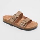 Kids' Drew Slip-on Footbed Sandals - Cat & Jack Brown
