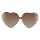 Target Women's Rimless Heart Sunglasses - Black