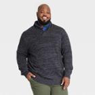 Men's Big & Tall Shawl Collared Pullover - Goodfellow & Co Charcoal Gray