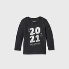 Toddler Boys' New Year's 2021 Graphic Long Sleeve T-shirt - Cat & Jack Black