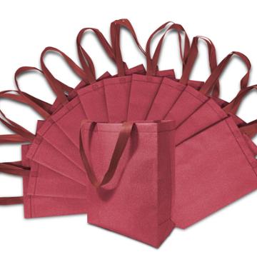 Prime Line Packaging 12pc Glitter Gift Bags Red