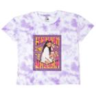 Girls' That Girl Lay Lay Tie-dye Short Sleeve Shirt - Purple