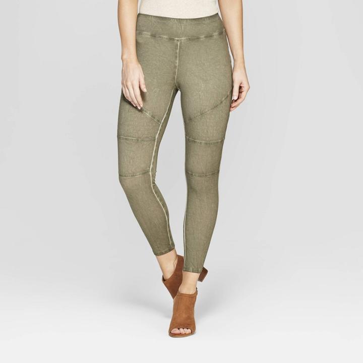 Women's Mid-rise Pull-on Leggings - Knox Rose Green