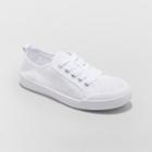 Women's Mad Love Cheryl Mesh Lace-up Canvas Sneakers - White