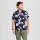Target Men's Standard Fit Short Sleeve Button-down Shirt - Goodfellow & Co Navy (blue)