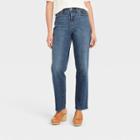 Women's High-rise Vintage Straight Jeans - Universal Thread Dark Blue