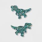 Kids' Glitter T-rex Show Decals - Cat & Jack Green One Size, Kids Unisex