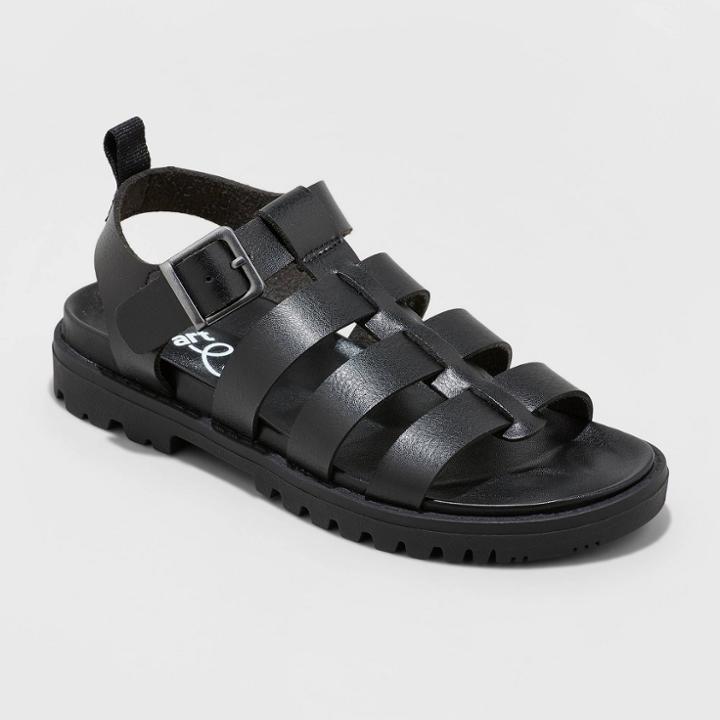 Girls' Farren Footbed Sandals - Art Class Black