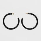 Hoop With Scattered Linear Sparkles Earrings - Wild Fable Black