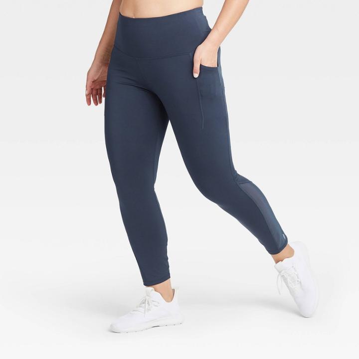 Women's Sculpted High-rise 7/8 Leggings 25 - All In Motion Navy Xs, Women's, Blue