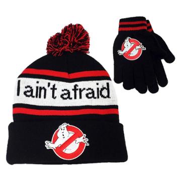 Boys' Ghostbusters Beanie Hat And Glove