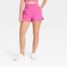 Women's High-rise Woven Shorts 3 - Joylab Berry Pink