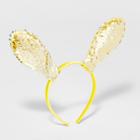 Girls' Sequin Bunny Ears Headband - Cat & Jack Yellow