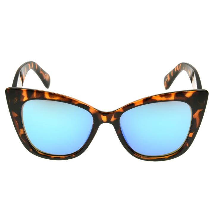 Target Women's Cateye Sunglasses With Blue Mirror Lenses - Tort, Brown
