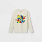 Boys' Snowboarder Graphic Long Sleeve T-shirt - Cat & Jack Cream