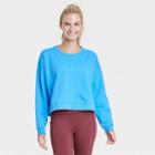 Women's Cotton Fleece Crewneck Cropped Sweatshirt - All In Motion