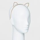 Metal Pale Rainbow Gems Cat Ear Headband - Wild Fable Gold