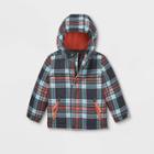 Toddler Boys' Plaid 3-in-1 Jacket - Cat & Jack Orange/black/gray