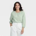 Women's Bishop Long Sleeve T-shirt - A New Day