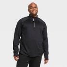 Men's Premium Layering Quarter Zip Pullover - All In Motion Black S, Men's,
