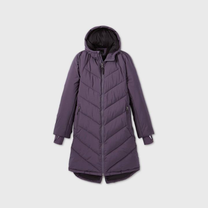 Women's Mid-length Puffer Jacket - All In Motion Purple