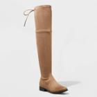 Women's Sidney Over The Knee Boots - A New Day Taupe