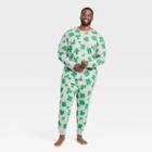 No Brand Men's Big & Tall St. Patrick's Day Matching Family Pajama Set - Gray