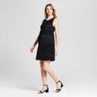 Maternity Lace Blocked Shift Dress - Fynn & Rose Black