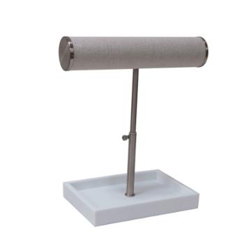 Single Bracelet Bar White/ Brushed Nickel - 88 Main, Size: 9.6' W X 5.5' D X 10.6' H, Polished Nickel