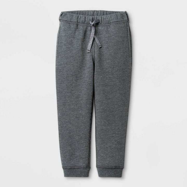 Girls' Jogger Pants - Cat & Jack Charcoal 2t, Girl's, Gray