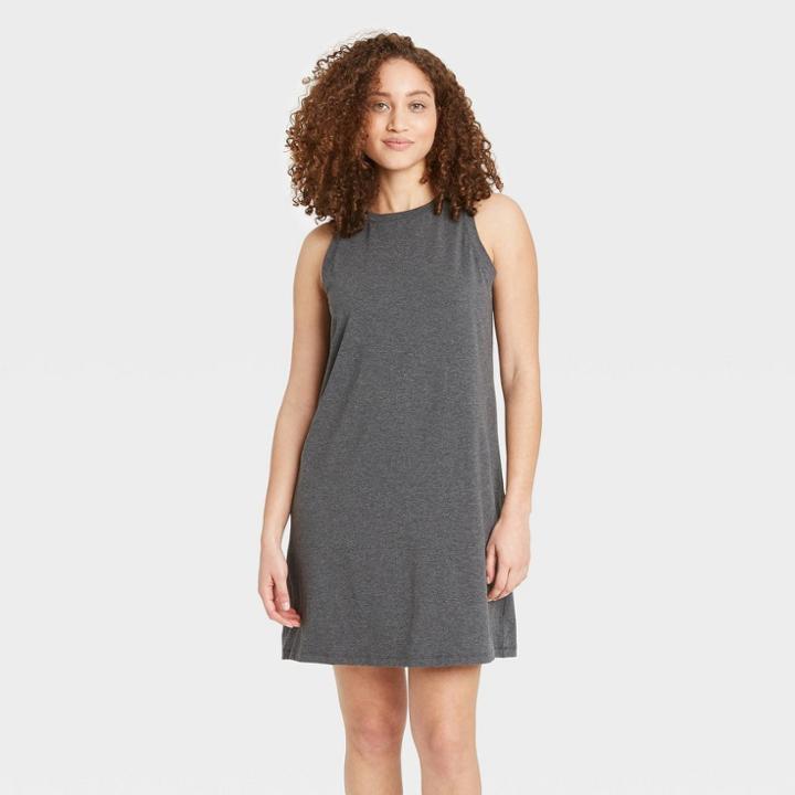 Women's Sleeveless Nightgown - Stars Above Charcoal
